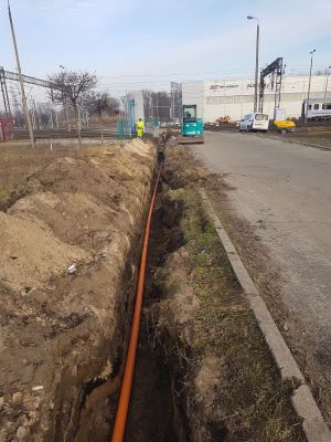 prace budowlane dluga rura gazowahydrant