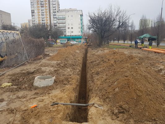 budowa gazociagu w miejscie